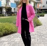 Little Frida szövetkabát pink – Női átmeneti kabát – Innova Fashion